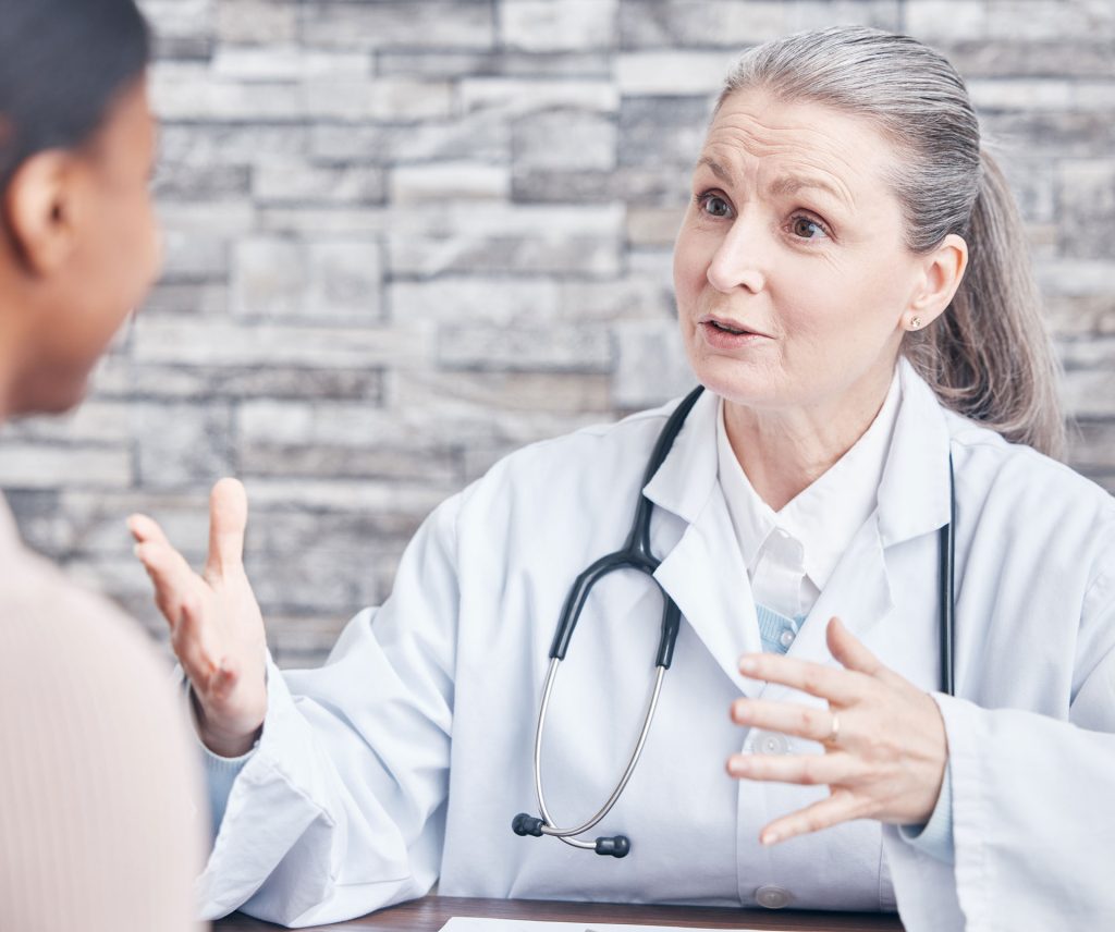 Doctor doing a checkup to her patient.