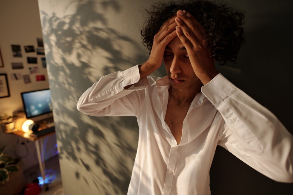 Stressed person.